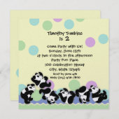 パンダマニア 招待状 (正面/裏面)