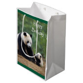 パンダマママアンドベビー抱き枕 ミディアムペーパーバッグ (正面アングル)