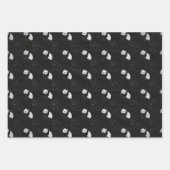 パンダミニマルラッピング紙フラットシートセット3 ラッピングペーパーシート (正面3)