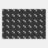 パンダミニマルラッピング紙フラットシートセット3 ラッピングペーパーシート (正面2)