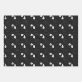 パンダミニマルラッピング紙フラットシートセット3 ラッピングペーパーシート (正面)