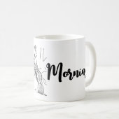 パンダミニマルレイジーモーニングマグ マグカップ (正面右)