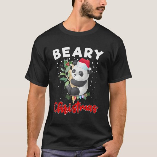 パンダメリーベアに祈る Tシャツ (正面)