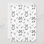 パンダモニウム子供の誕生日パーティー 招待状 (裏面)