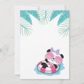 パンダモニウム誕生日パーティーの招待状パンダベア 招待状 (裏面)