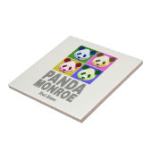 パンダモンローベアアーポップ・アートのトポートレート タイル (側面)