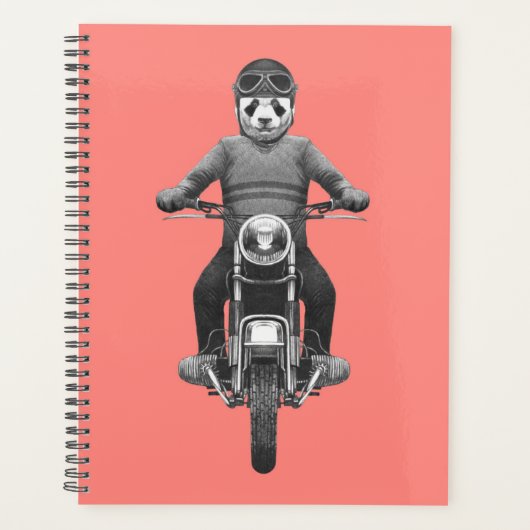 パンダモーターサイクルライダー プランナー手帳 (正面)