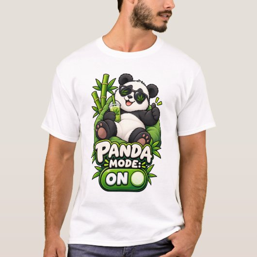 パンダモード発動 Tシャツ (正面)
