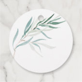 パンダユニセックス男女兼用ベイビーシャワー水彩色 フェイバータグ (裏面)