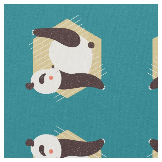 パンダヨガ ファブリック (クローズアップ)