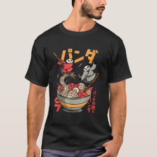 パンダラの日本そば Tシャツ