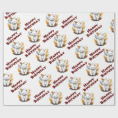 パンダラッピング紙 ラッピングペーパー (フラット)