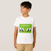 パンダラブ(緑) Tシャツ (正面フル)