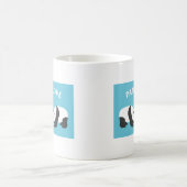 パンダラブ（青） コーヒーマグカップ (中央)