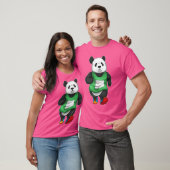 パンダランナー ランニング スポーツ レトロ Tシャツ (ユニセックス)