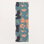 パンダレトロカラフルパタパーソナライズされたーン ヨガマット (裏面)