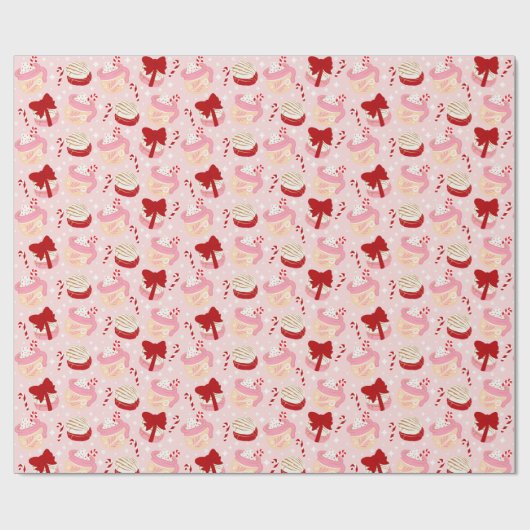 パンダースイカフェシトメキシコクリスマス ラッピングペーパー (フラット)
