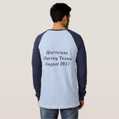 パンダースハリケーンハービーを焼く Tシャツ (裏面フル)