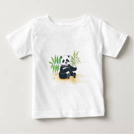 パンダ中国のトドラーT ベビーTシャツ