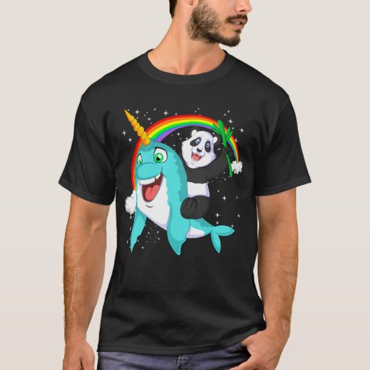 パンダ乗馬ナルホア Tシャツ (正面)