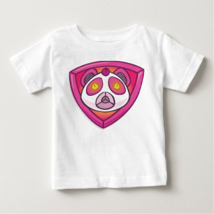 パンダ力、代理店02の乳児のワイシャツ ベビーTシャツ