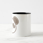 パンダ動揺してベア ツートーンマグカップ (中央)