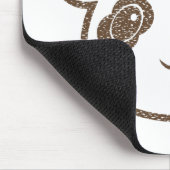 パンダ動揺してベア マウスパッド (コーナー)