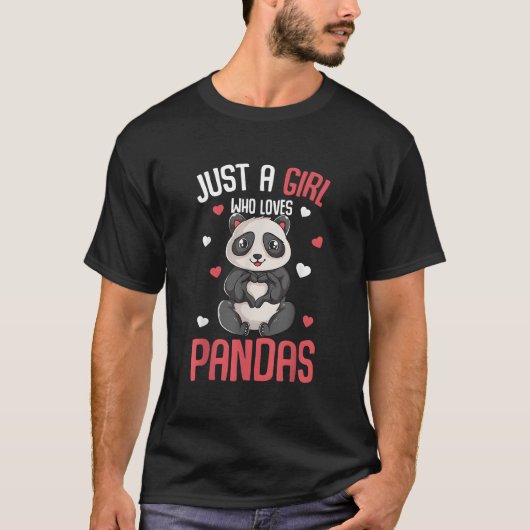 パンダ好きなだけ Tシャツ (正面)