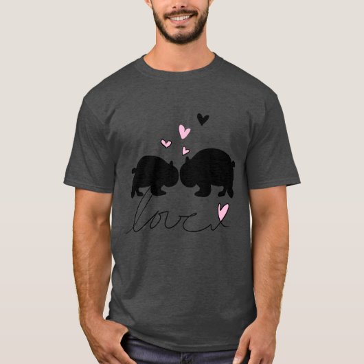 パンダ好き アイコン かわいい動物 Tシャツ (正面)