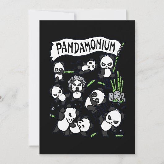 パンダ好き | 落ち着いてパンダを愛でよう 招待状 (正面)