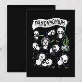 パンダ好き | 落ち着いてパンダを愛でよう 招待状 (正面/裏面)