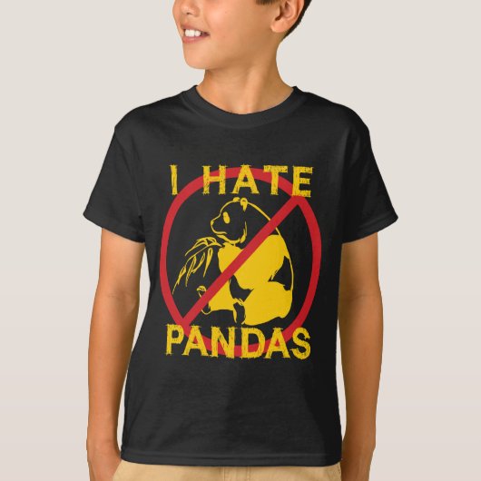 パンダ嫌い Tシャツ (正面)