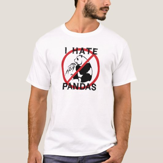 パンダ嫌い Tシャツ (正面)