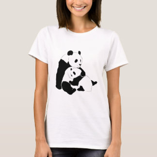 パンダ家族 Tシャツ