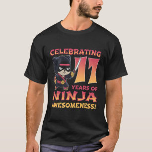 パンダ忍者I'M 11忍者1日 Tシャツ