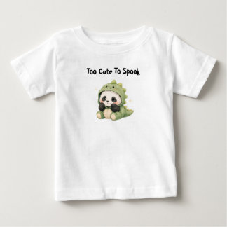 パンダ恐竜ベビー ベビーTシャツ