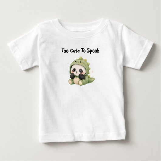パンダ恐竜ベビー ベビーTシャツ (正面)