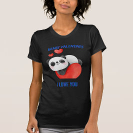 パンダ愛するバレンタイン – ガールフレンド Tシャツ