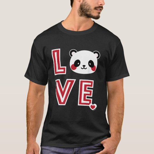 パンダ愛パンダのために Tシャツ (正面)