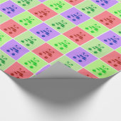 パンダ愛光沢のある包装紙 ラッピングペーパー (コーナー)