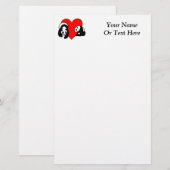 パンダ愛 便箋 (正面/裏面)