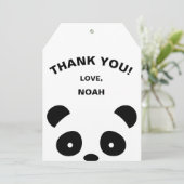 パンダ感謝していのラベル、メッセージカード サンキューカード (スタンド正面)