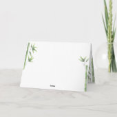 パンダ感謝していは赤ちゃんシャワー サンキューカード (裏面)