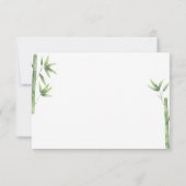 パンダ感謝していは赤ちゃんシャワー サンキューカード (裏面)