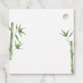 パンダ感謝していは赤ちゃんシャワー フェイバータグ (裏面)