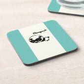 パンダ懸命プラスチックのコースター コースター (左側)