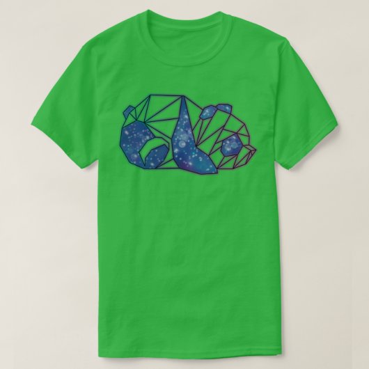 パンダ折り紙ギャラクシー Tシャツ (デザイン正面)