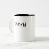 パンダ数々の顔 ツートーンマグカップ (正面左)