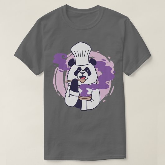 パンダ料理ベア Tシャツ (デザイン正面)