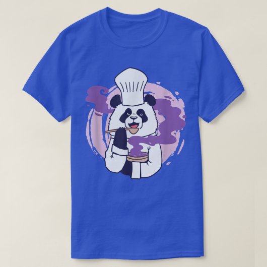 パンダ料理ベア Tシャツ (デザイン正面)